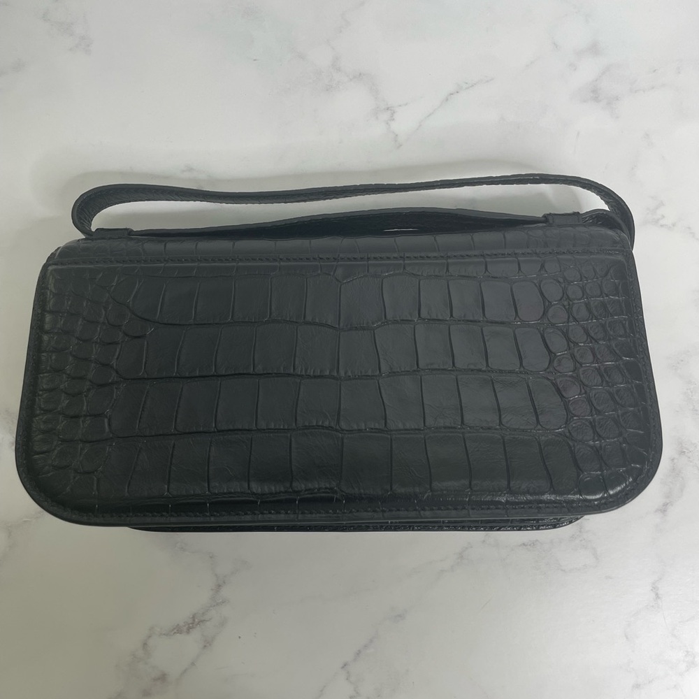 Balenciaga Gossip Small Croc Embossed Leather Shoulder Bag - Picture 6 of 16